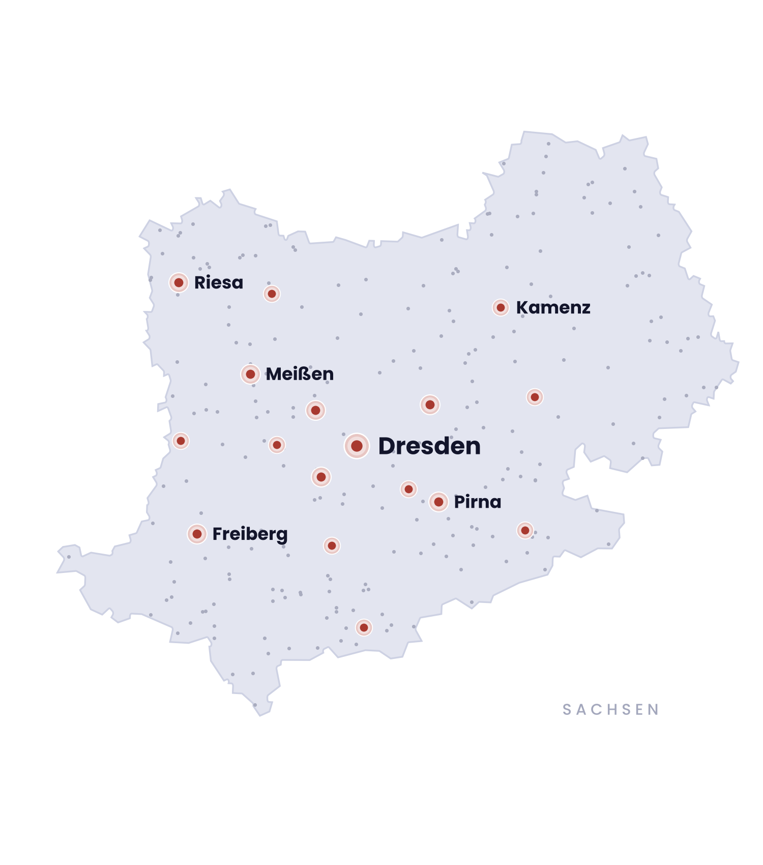 Regionalkarte Dresden und Umgebung