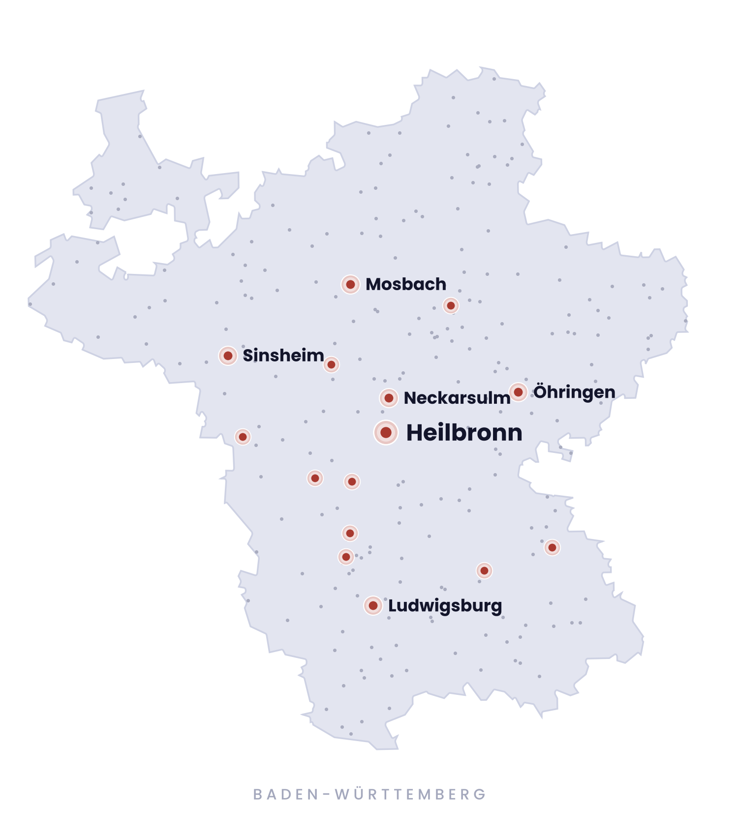 Regionalkarte Heilbronn und Umgebung