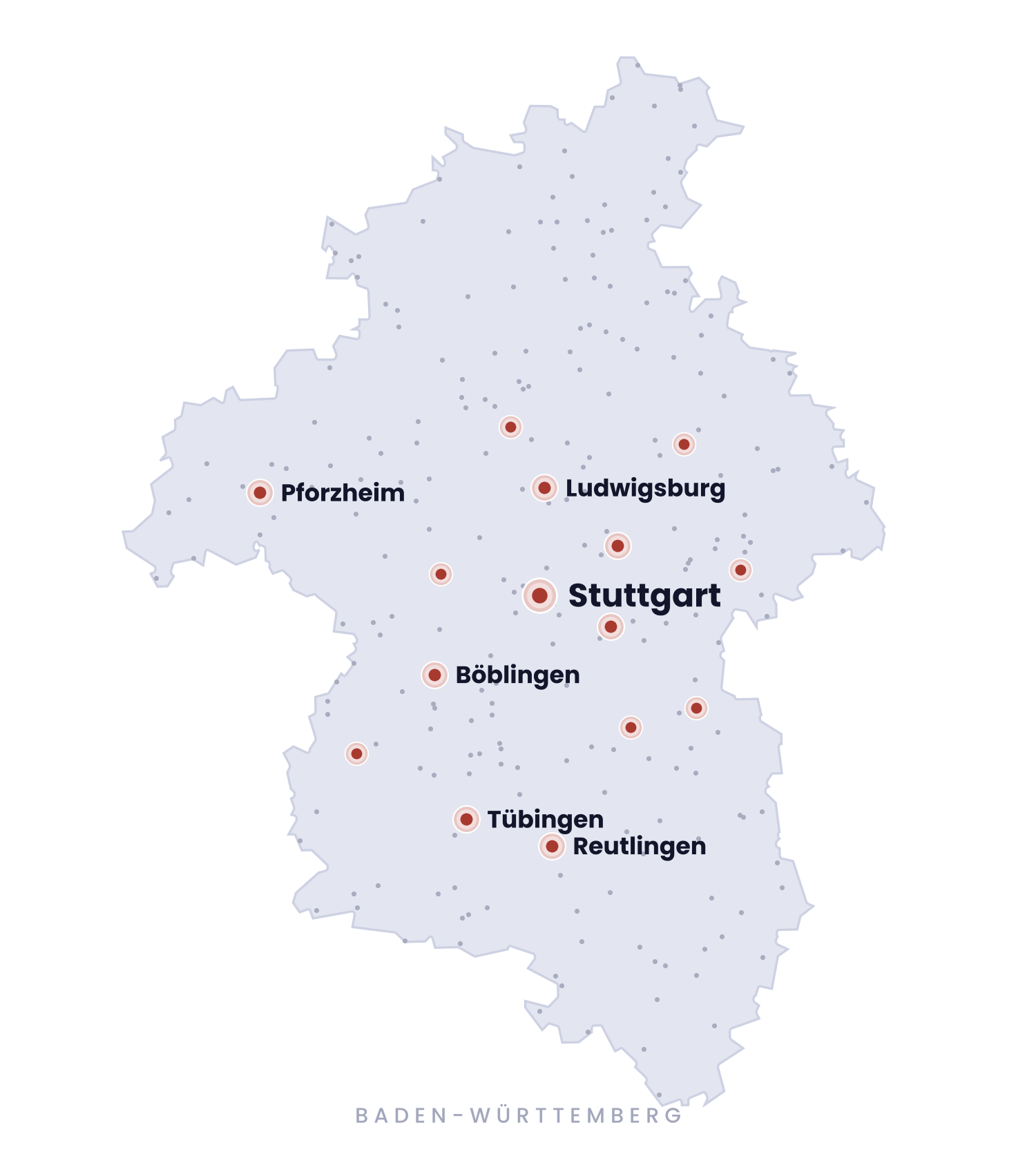 Regionalkarte Stuttgart und Umgebung